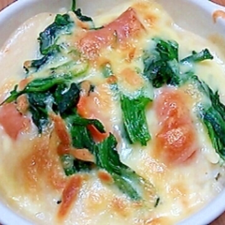 シチューの残りで ほうれん草とウインナーのドリア レシピ 作り方 By Kuro 24 楽天レシピ